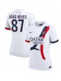 Paris Saint-Germain Joao Neves #87 Venkovní Dres pro Dámské 2024-25 Krátký Rukáv